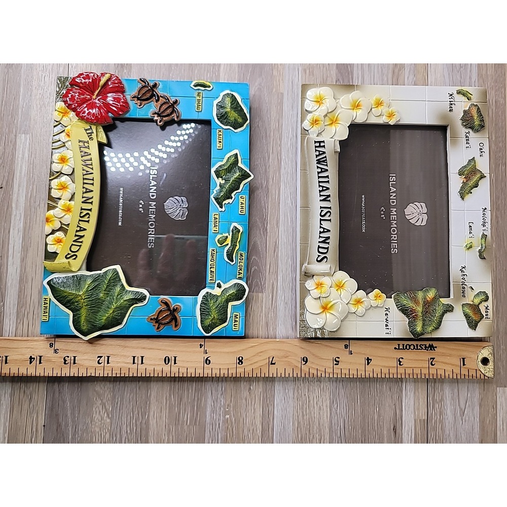 2 Hawaii‎ 3D Picture Photo Frames For Vacation Pictures 4" x 6" Hawaiian Islands - Picture 7 of 7